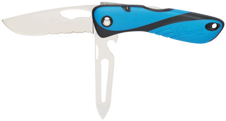 Couteau offhsore bleu lame crantée démanilleur épissoir Wichard.