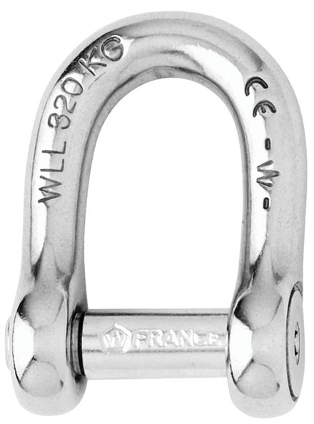 locking pin bow shackle 3/16in Wichard Captive Pin Bow Shackle 