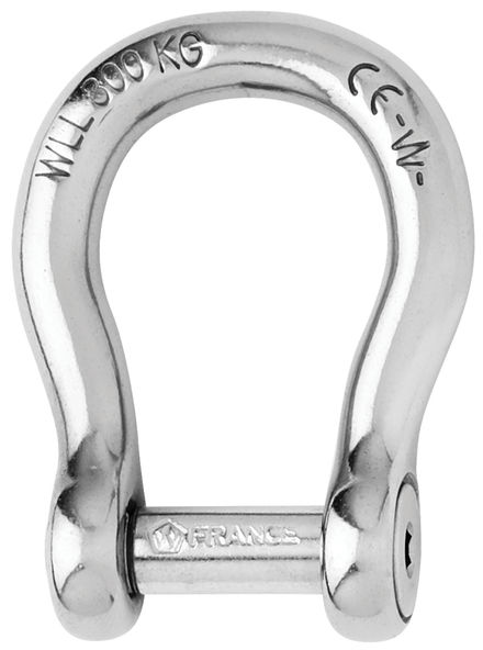 Flomore D Ring Shackle Boat Anchor Shackle 304 Stainless Steel Chain Shackle Screw Pin Bow Shackle 